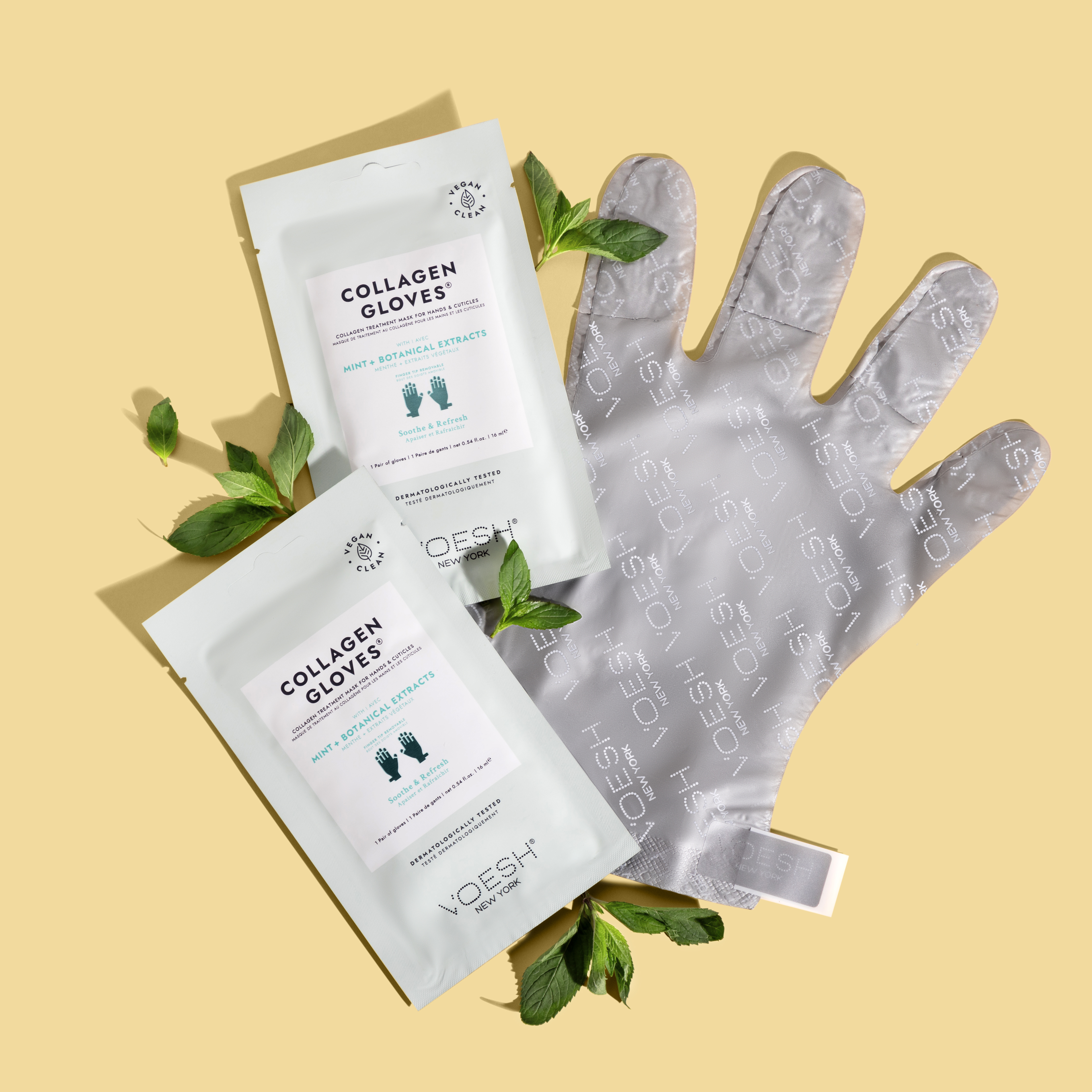 Collagen Gloves - Mint & Botanical Extracts